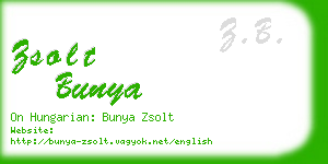 zsolt bunya business card